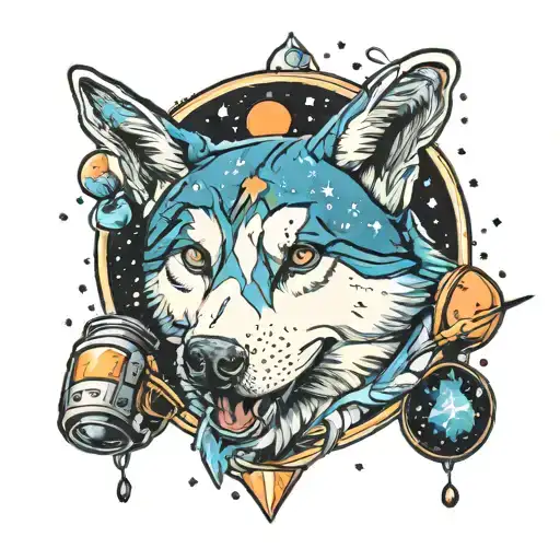 Husky Space Themed