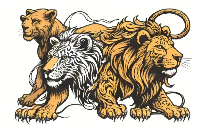 Lion And Bear