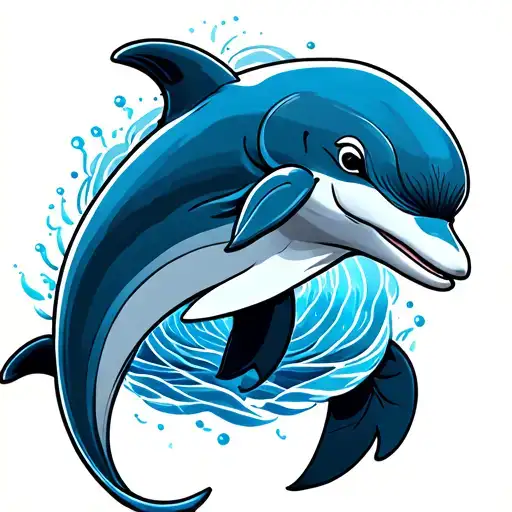 Dolphin Grey And Blue