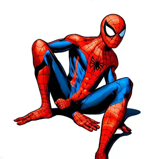 Spiderman Sitting