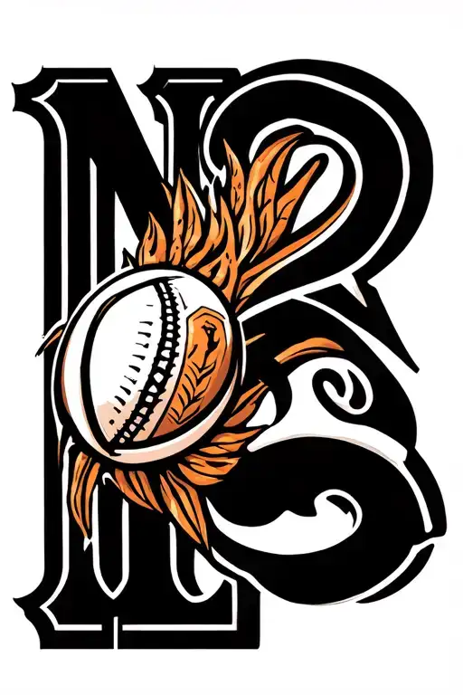 Rugby Maorie Ballon Moir Et Blanc With The Letter