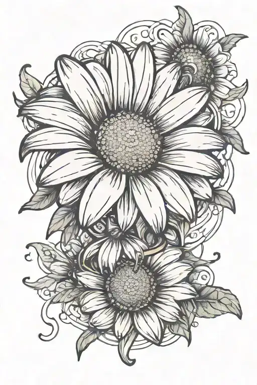 Daisy Flower With Ring On It