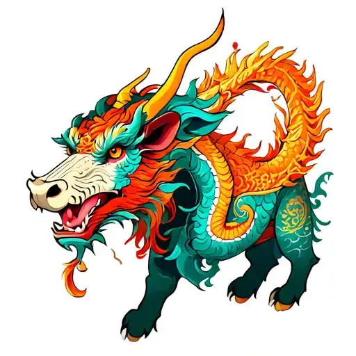 Ox And Dragon Emerging