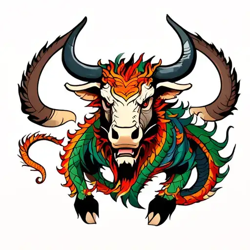 Ox And Dragon Wrapped