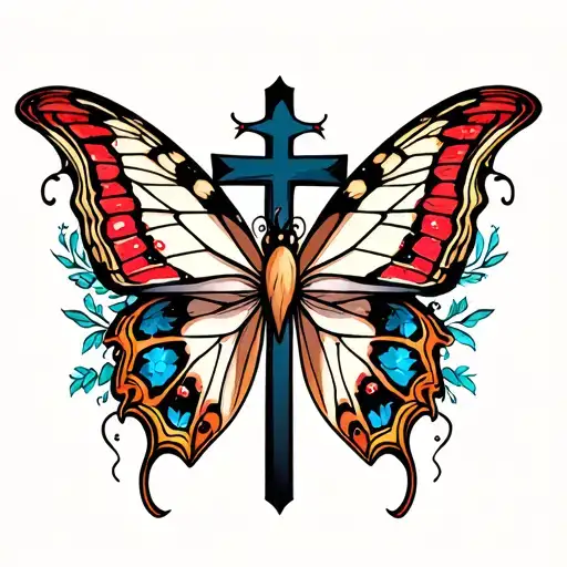 Butterfly And Cross