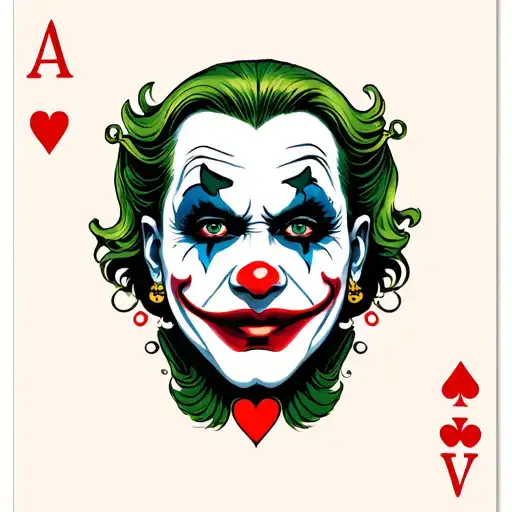 Playing Caards Joker Poker Face Morphing