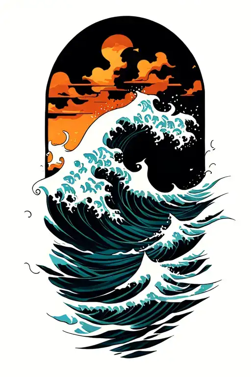 Waves Crashing Ocean Waves