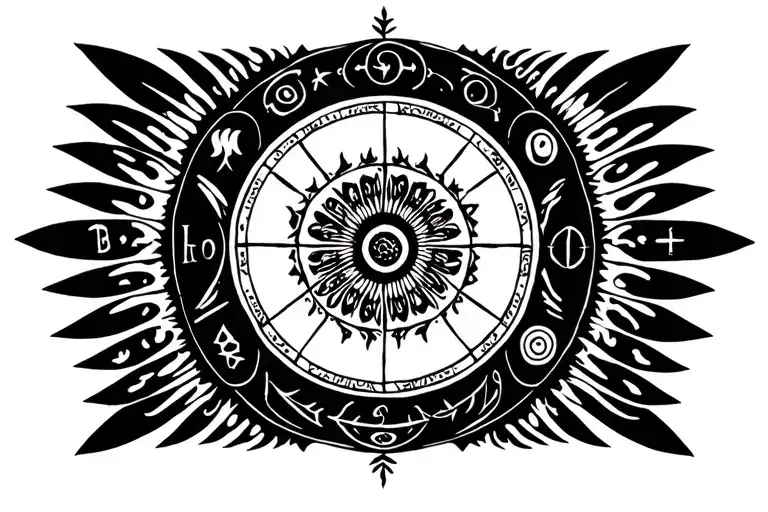 Cherokee Indian Astrology Symbols Representing The Client's