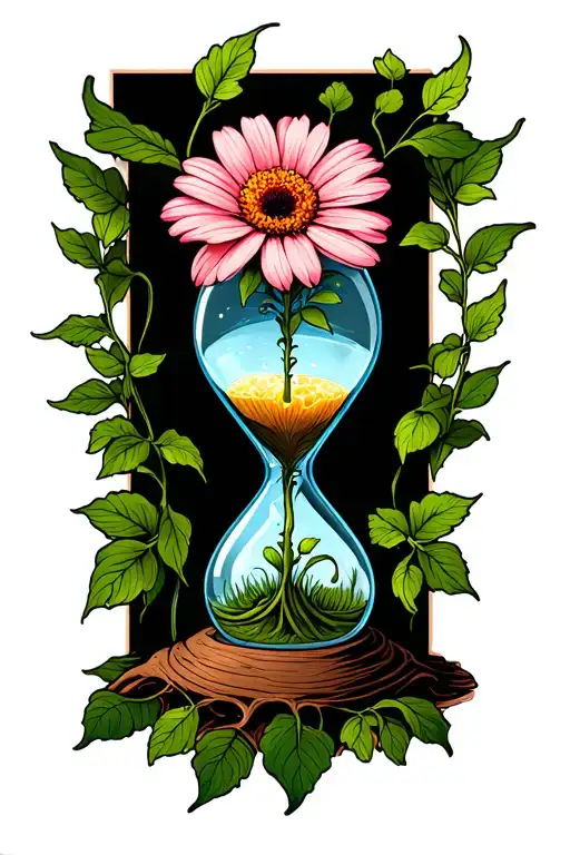 Hour Glass Flower Growing Roots