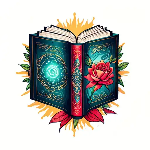 Book With Shine Around