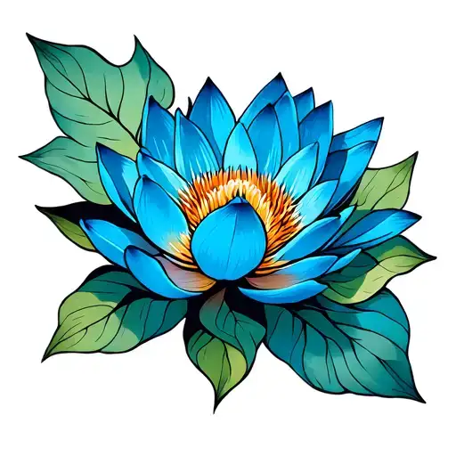 Blue Lotus Flower