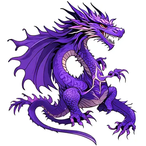Should Tatoo Right A Purple Dragon