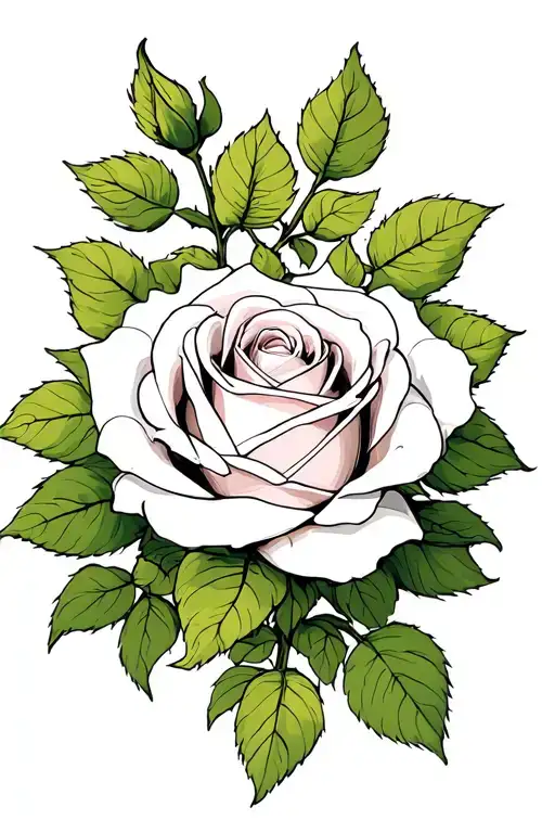 White Rose Flower