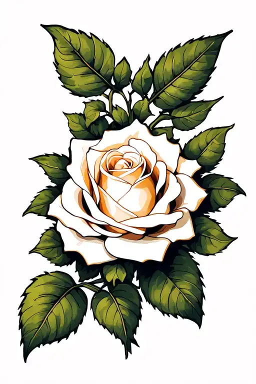 White Rose Flower