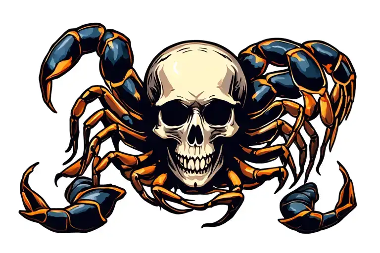 Skull And Scorpion