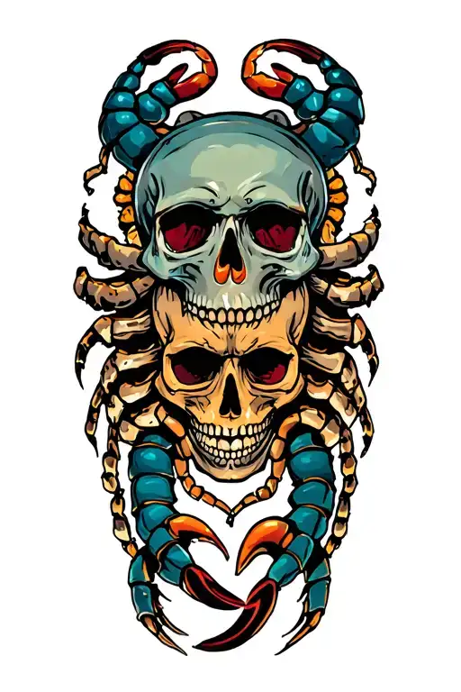 Skull And Scorpion