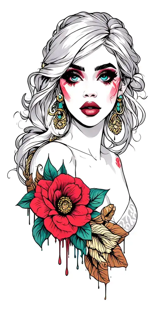 Kamya Lashay Andrson Tattoo Dripping