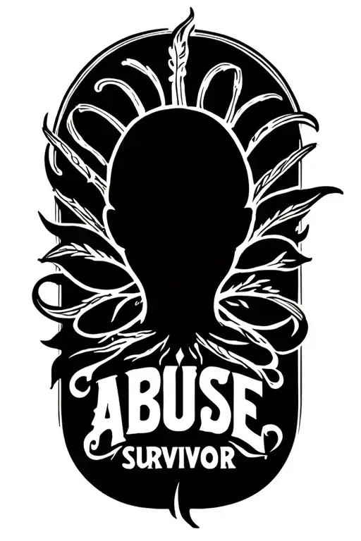 Abuse Survivor Logo With A Hidden