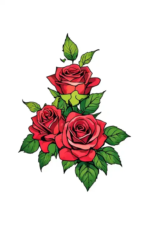 Puzzle Pieces Roses Wrapped Together