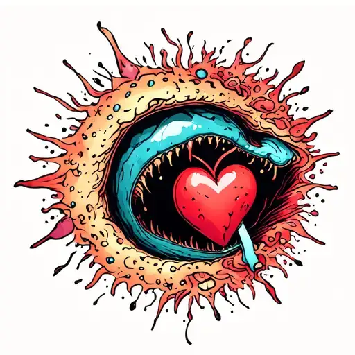 Black Hole Sucking Heart