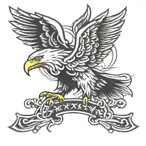 Eagle With Cross