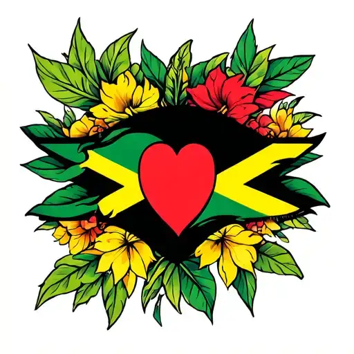 One Love With Jamaican Colours