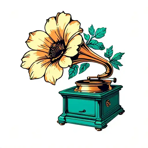 Gramophone Flowers Growing