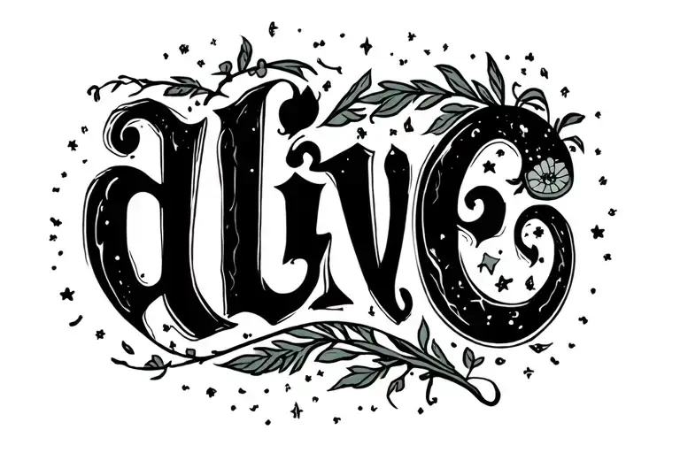 Use The Word Alive But Replace The Letter I With A Semicolon