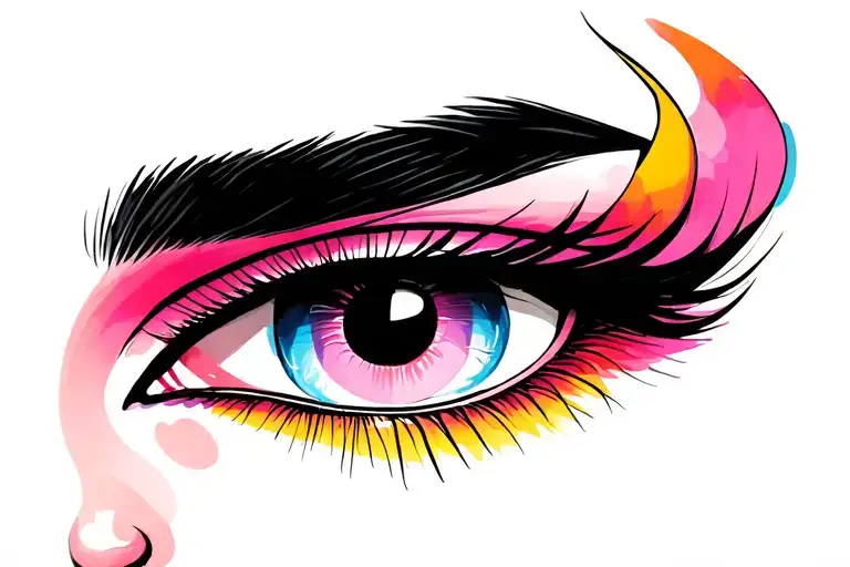 60S Mod Eyes Unique Makeup