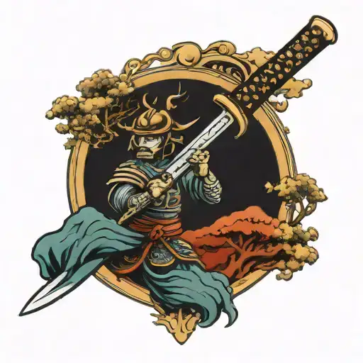 Samurai Bonsai Sun Sword Textures