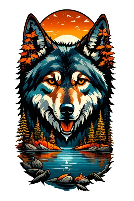 Wolf Mountains Lakes Nature Fall