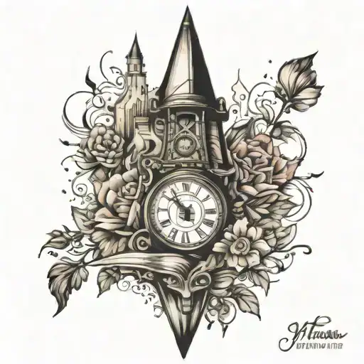 Metronome With Clock Tower