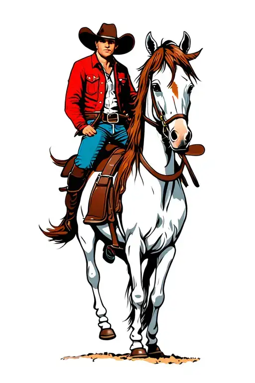 Wyoming Buckinghorse With A Pinup Riding Him