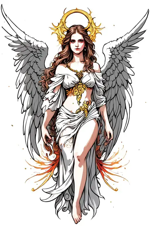 Female Guardian Angel Half Demon