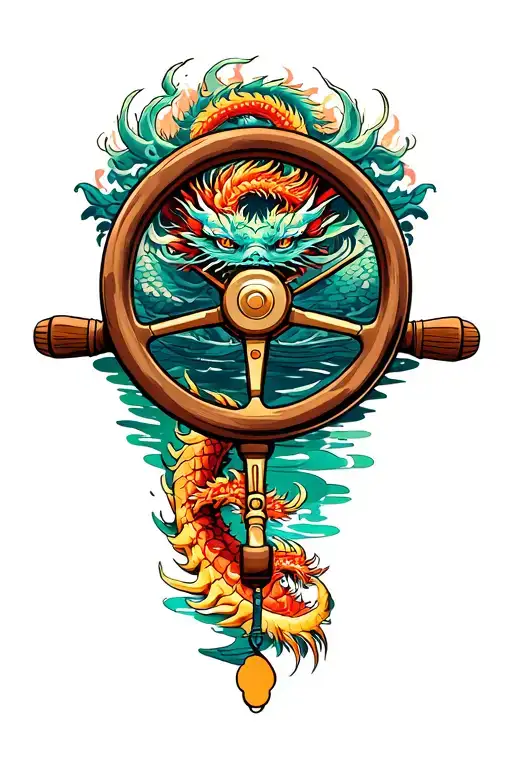 Dragon Boat Steering Wheel