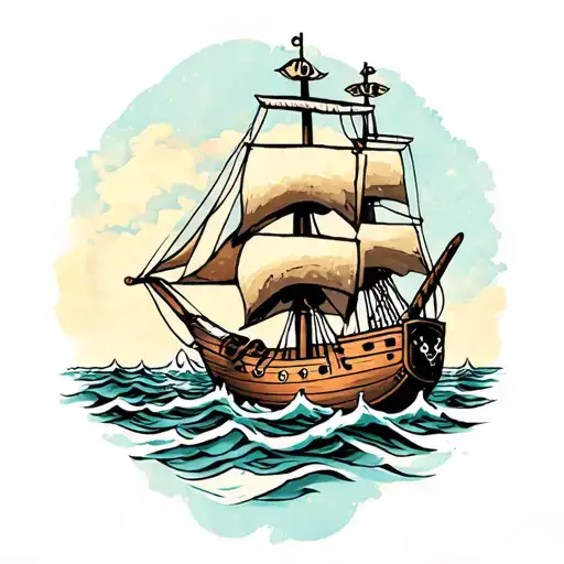 Pirate Ship In Jack Danniels Bottle