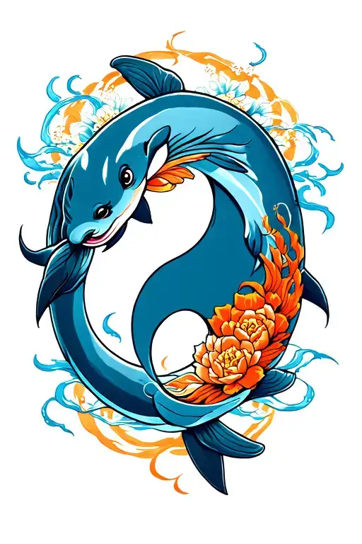 Symbol Yin Yin Dolphins
