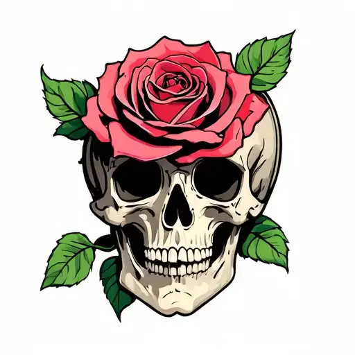 Dead Head With Rose