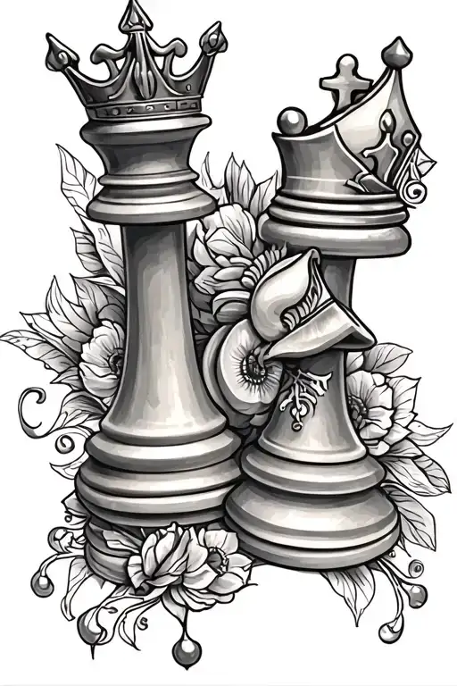 King And Queen Chess Piece