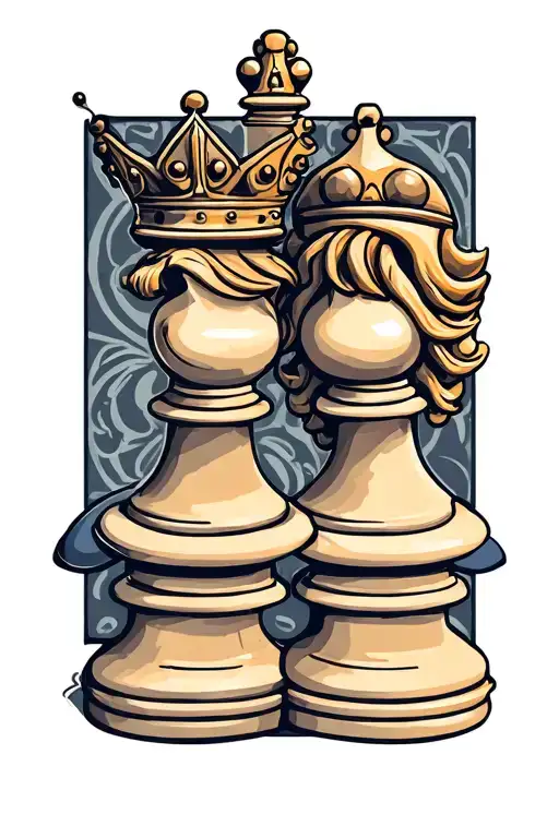 King And Queen Chess Piece