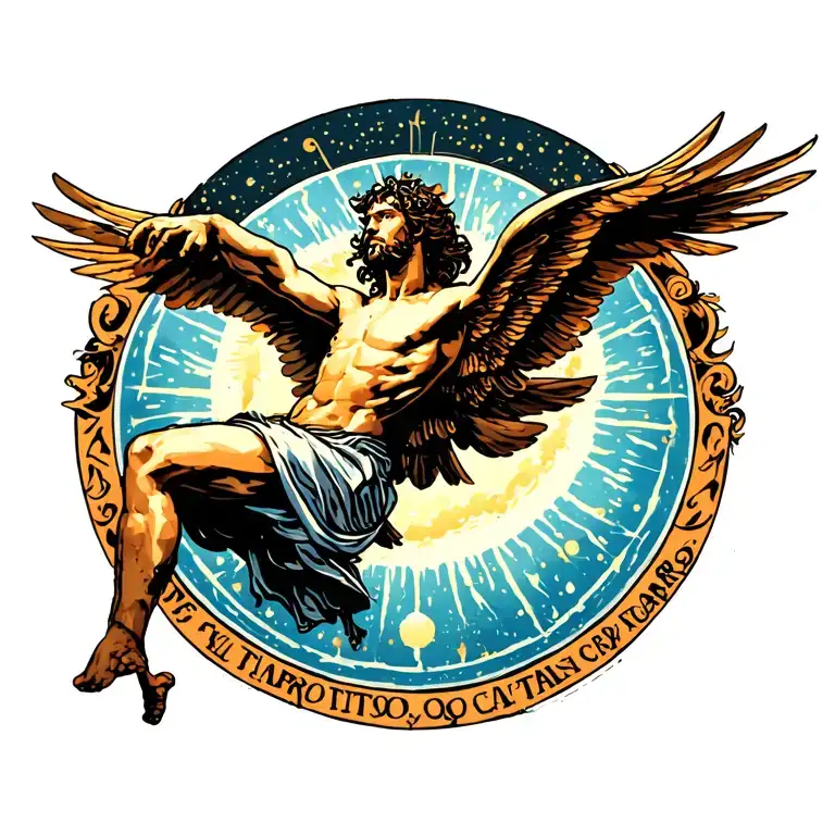 Icarus Falling From Sun