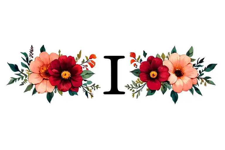 Flowers And Initial I Want