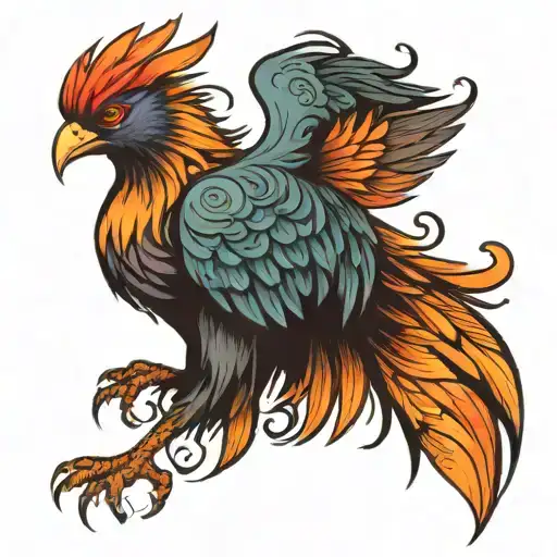 Phoenix Bird Taking Off