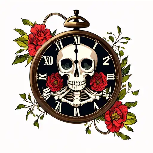 Time Running Skeleton