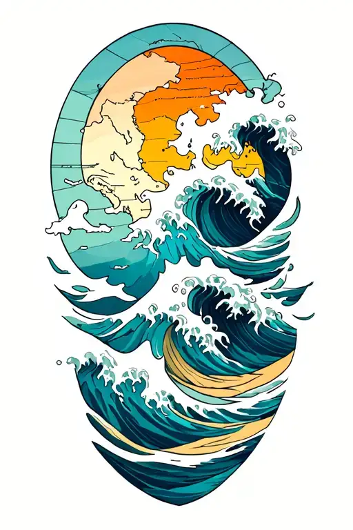 Waves And Map Outline