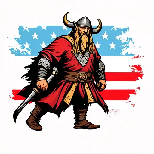 Viking Walking Out Of American Prison