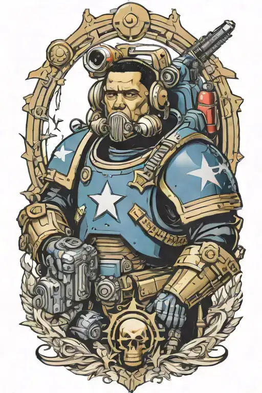 Barack Obama Space Marine Warhammer 40K