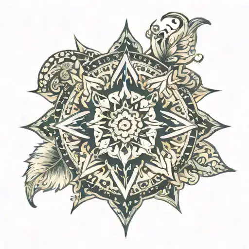 Mandala Star Sign Capricorn Aquarius Cusp And Virgo