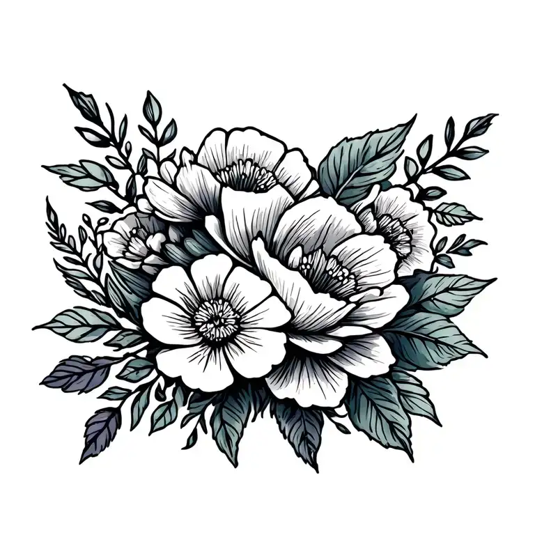 Memorial Floral Scene