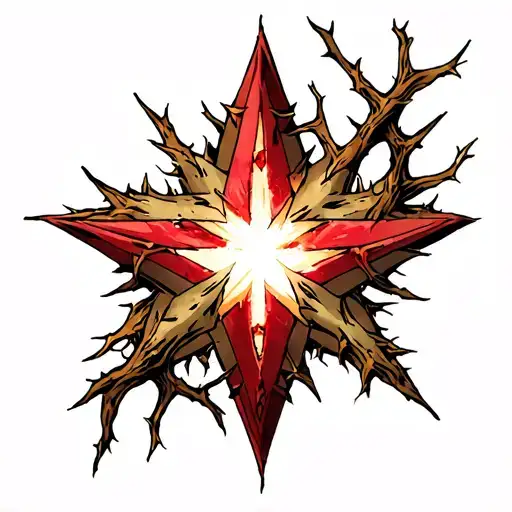 Jojo Birthmark Star Thats Sewed Into The Skin With Thorns Tendrils And Some Lose Ends